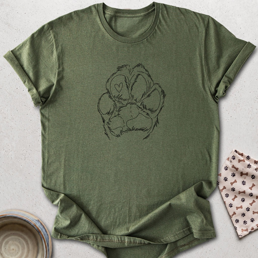 Heart Paw Sketch T-shirt