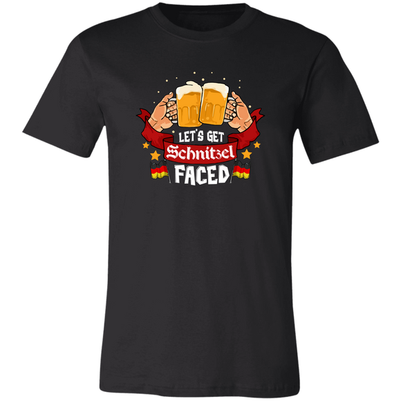 Let's Get Schnitzel Faced Oktoberfest German Funny Gift T-Shirt