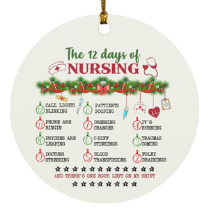 12 Days Of Nursing Ornament