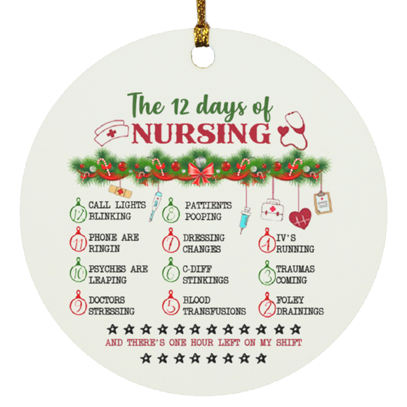 12 Days Of Nursing Ornament