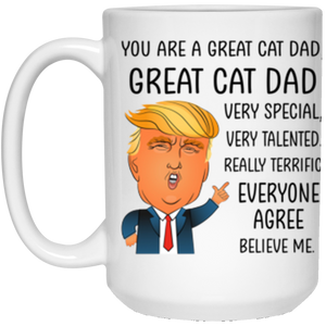 21504 15 oz. White Mug Great Cat Dad