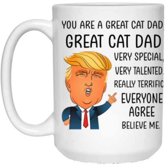 21504 15 oz. White Mug Great Cat Dad