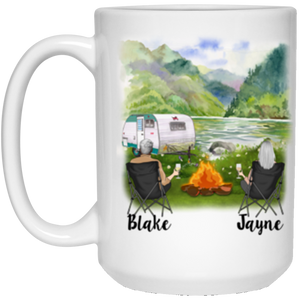 21504 15 oz. White Mug Jayne Lossing