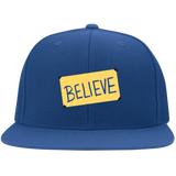 6297F Flat Bill Twill Flexfit Cap Believe