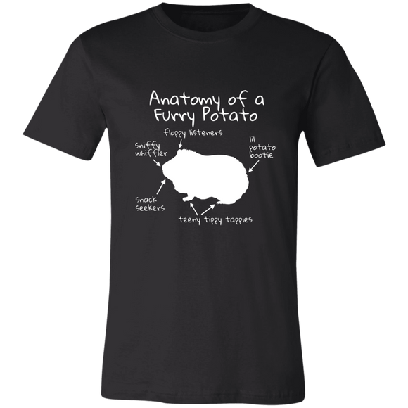 3001C Unisex Anatomy Of A Guinea Pig T-Shirt