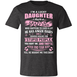 3001C Unisex Jersey Short-Sleeve T-Shirt Lucky Daughter DGH S