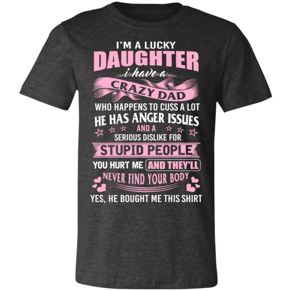 3001C Unisex Jersey Short-Sleeve T-Shirt Lucky Daughter DGH S