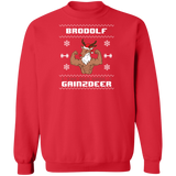 Brodolf The Red Nose Gainzdeer Gym Sweatshirt