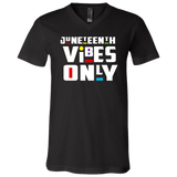 3005 Unisex Jersey SS V-Neck T-Shirt Juneteenth Vibes