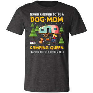 Dark Grey Heather Camping Dog Mom