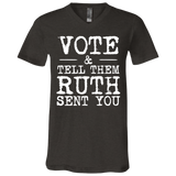 3005 Unisex Jersey SS V-Neck T-Shirt Vote Ruth