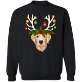 Labrador Retriever Christmas Lights Reindeer T-Shirt