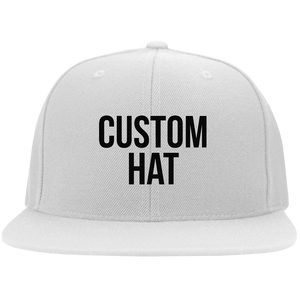 6297F Flat Bill Twill Flexfit Cap custom 1