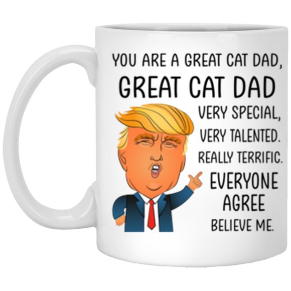 XP8434 11 oz. White Mug Great Cat Dad