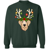 Labrador Retriever Christmas Lights Reindeer T-Shirt