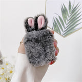 Soft Rabbit Ear Fur Case