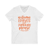 Autmn Leaves V-Neck Tee