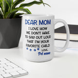 Customised "Mom" Pet Print Coffee Mug 11oz & 15oz