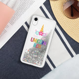 Women's Mother's Day Gifts Unicorn Mom Liquid Glitter Phone Case