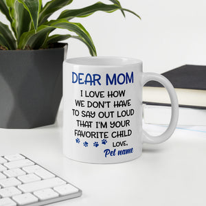 Customised "Mom" Pet Print Coffee Mug 11oz & 15oz