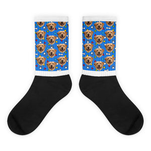 Customised "Funny" Pet Print Pup Face Socks