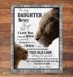 To My Daughter Love From Mom Lions