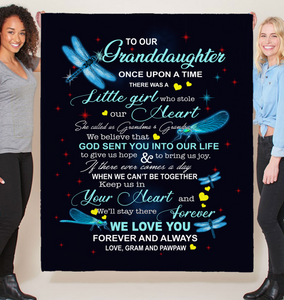 Personalized Granddaughter Dragonfly 50x60