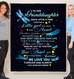 Personalized Granddaughter Dragonfly 50x60