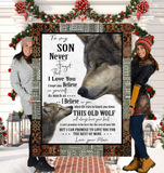 To My Son Love From Mom Wolf