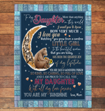 To My Daughter Bear 60x80