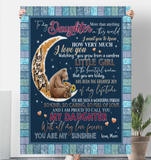 To My Daughter Bear 60x80