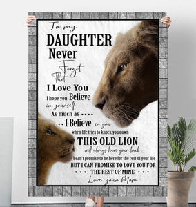 To My Daughter Love From Mom Lions