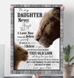 To My Daughter Love From Mom Lions