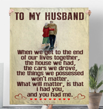 To My Husband 1 50x60