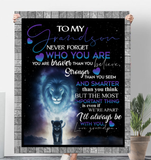 Lion Grandson No Personalize 50x60