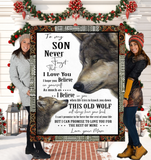 To My Son Love From Mom Wolf 50x60