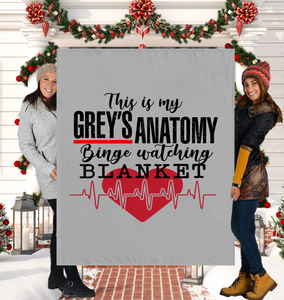 Grey's Anatomy Watching Blanket 50x60