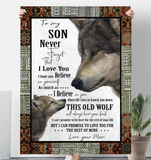 To My Son Love From Mom Wolf