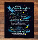 Personalized Granddaughter Dragonfly 50x60