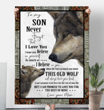 To My Son Love From Mom Wolf  30x40