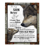 To My Son Love From Mom Wolf 50x60