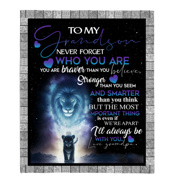 Lion Grandson No Personalize 50x60