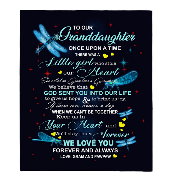 Personalized Granddaughter Dragonfly 50x60