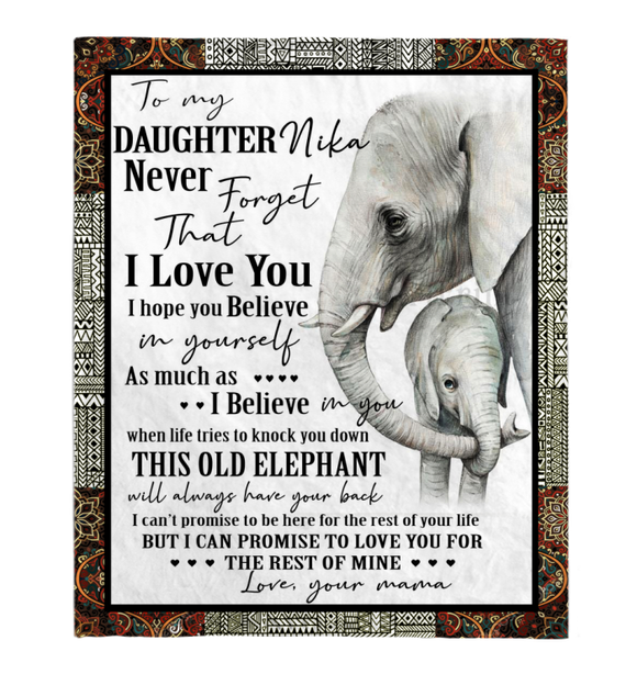 To my daughter Nika