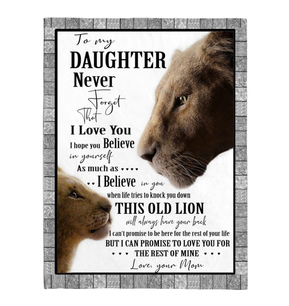 To My Daughter Love From Mom Lions