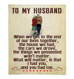 To My Husband 1 50x60